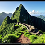 **

Lush, green Gros Piton mountain peak under a clear sky, showcasing a challenging hiking trail winding upwards. Include a sense of adventure and breathtaking panoramic views.

**